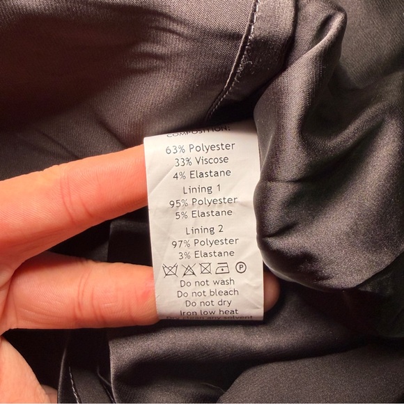 House of CB- Eleanor Charcoal Pleated Corset Dress Size Medium Mini Gray - Picture 11 of 11